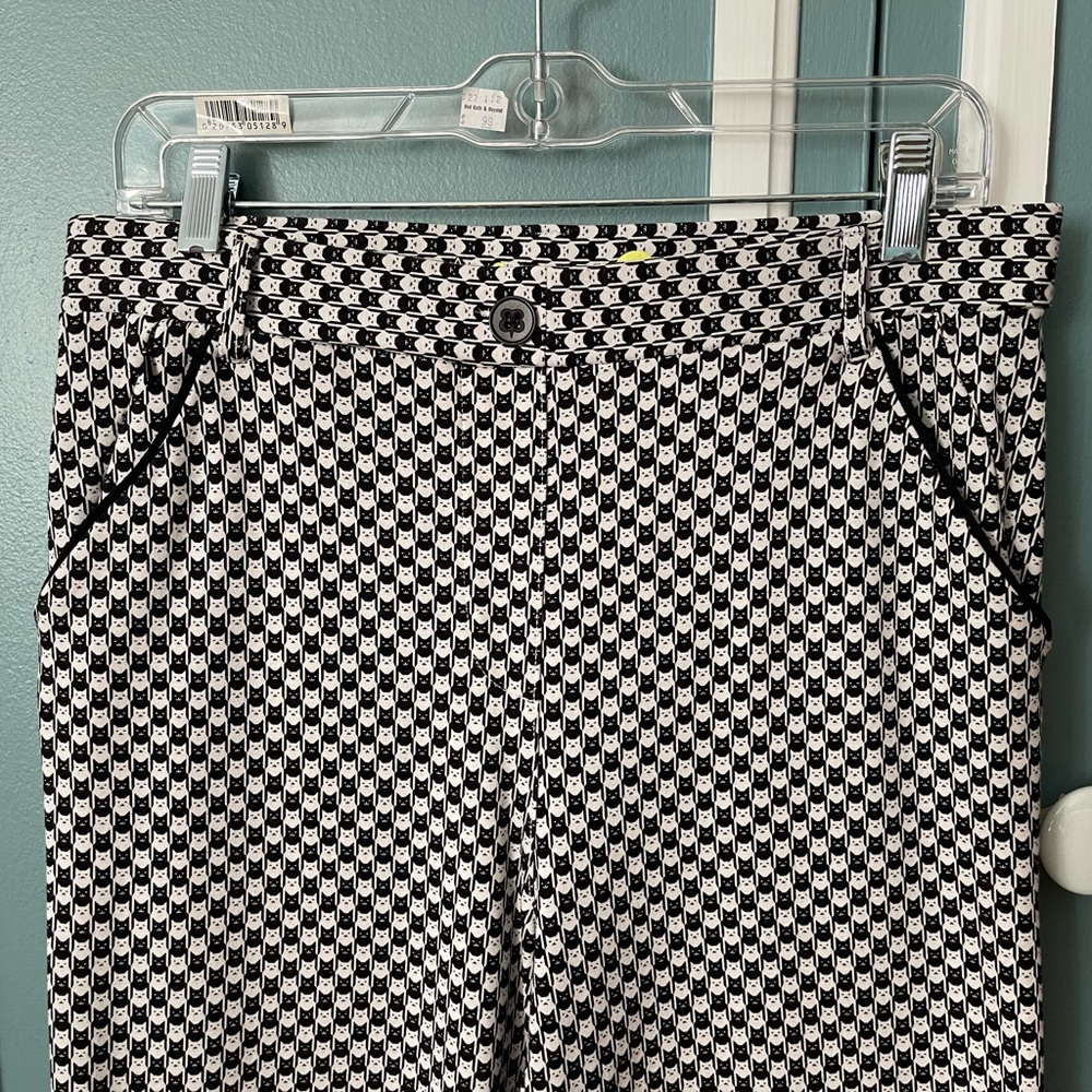 Betabrand catstooth straitleg pants